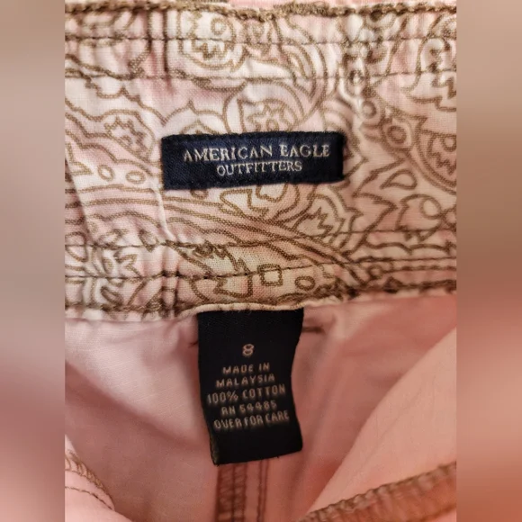 American Eagle Outfitters Woman's Skirt Size 8 Pink 4 Pockets Light Used 1 time - Picture 7 of 10